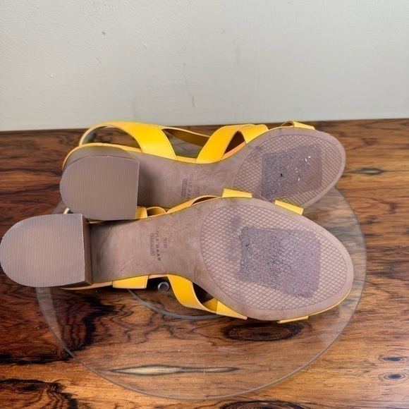 Cole Haan Jamie Block Heel Sandals Orange Leather - Picture 13 of 13